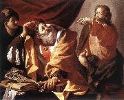 TERBRUGGHEN, Hendrick The Calling of St Matthew  ert oil painting artist
